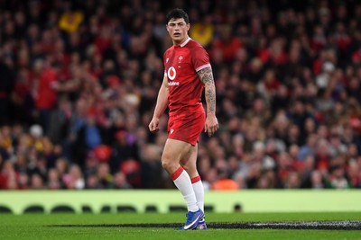 210226 - Wales v Scotland - Guinness Men's Six Nations - Louis Rees-Zammit of Wales