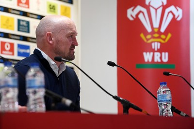 210226 - Wales v Scotland - Guinness Men's Six Nations - Scotland Head Coach, Gregor Townsend speaks in a press conference after the match