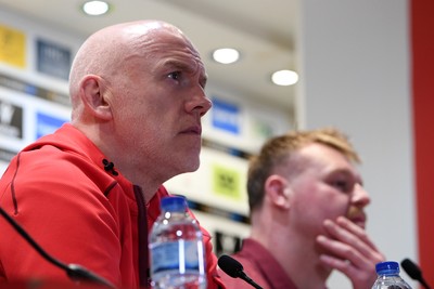 210226 - Wales v Scotland - Guinness Men's Six Nations - Wales Head Coach, Steve Tandy speaks in a press conference after the match
