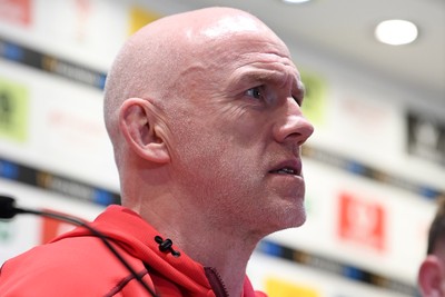 210226 - Wales v Scotland - Guinness Men's Six Nations - Wales Head Coach, Steve Tandy speaks in a press conference after the match