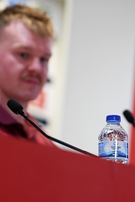 210226 - Wales v Scotland - Guinness Men's Six Nations - Dewi Lake of Wales speaks in a press conference after the match