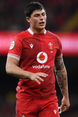 210226 - Wales v Scotland - Guinness Men's Six Nations - Louis Rees-Zammit of Wales