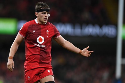 210226 - Wales v Scotland - Guinness Men's Six Nations - Alex Mann of Wales