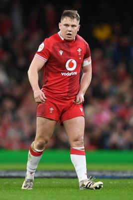 210226 - Wales v Scotland - Guinness Men's Six Nations - Sam Costelow of Wales