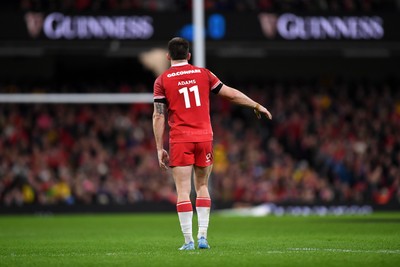 210226 - Wales v Scotland - Guinness Men's Six Nations - Josh Adams of Wales