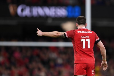 210226 - Wales v Scotland - Guinness Men's Six Nations - Josh Adams of Wales