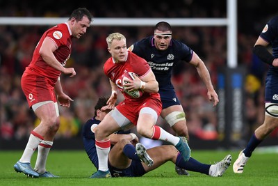 210226 - Wales v Scotland - Guinness Men's Six Nations - Balir Murray of Wales