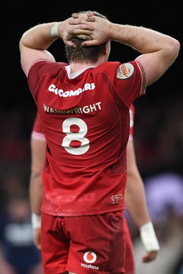 210226 - Wales v Scotland - Guinness Men's Six Nations - Aaron Wainwright of Wales