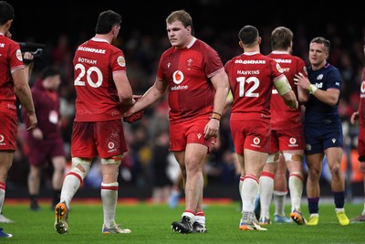 210226 - Wales v Scotland - Guinness Men's Six Nations - Archie Griffin of Wales