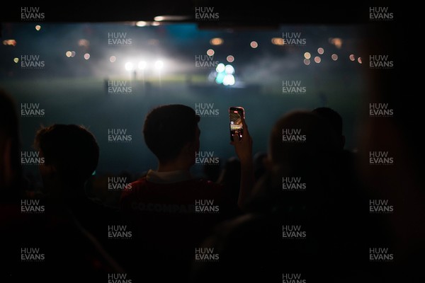 210226 - Wales v Scotland - Guinness Six Nations - Fans’ eye view of the half time light show 