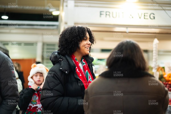 210226 - Wales v Scotland - Guinness Six Nations - Fans in Cardiff City centre ahead of the game 