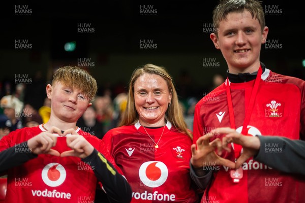 210226 - Wales v Scotland - Guinness Six Nations - Fans react inside the Stadium during the match 