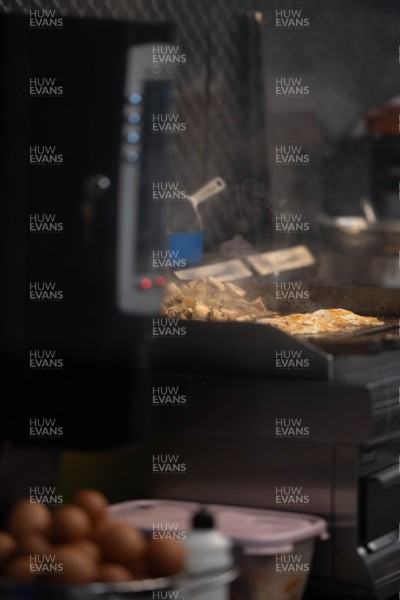 210226 - Wales v Scotland - Guinness Six Nations - Fans in Cardiff City centre ahead of the game 