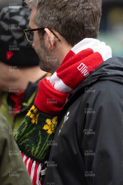 210226 - Wales v Scotland - Guinness Six Nations - Fans in Cardiff City centre ahead of the game 
