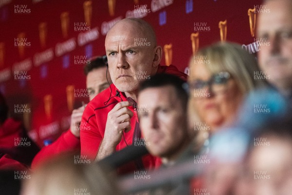 210226 - Wales v Scotland - Guinness Six Nations - Wales Head Coach Steve Tandy looks on during the Game 
