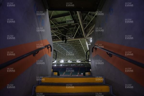 210226 - Wales v Scotland - Guinness Six Nations Championship - General View of the Principality Stadium before the game