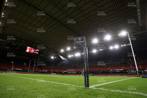 210226 - Wales v Scotland - Guinness Six Nations Championship - General View of the Principality Stadium before the game