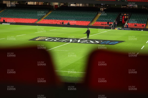 210226 - Wales v Scotland - Guinness Six Nations Championship - General View of the Principality Stadium before the game