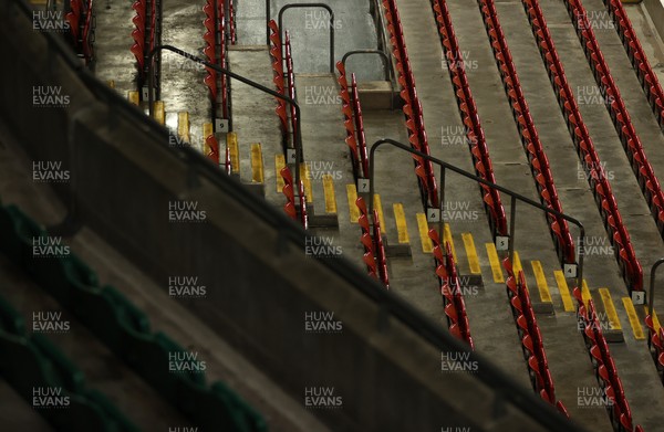 210226 - Wales v Scotland - Guinness Six Nations Championship - General View of the Principality Stadium before the game