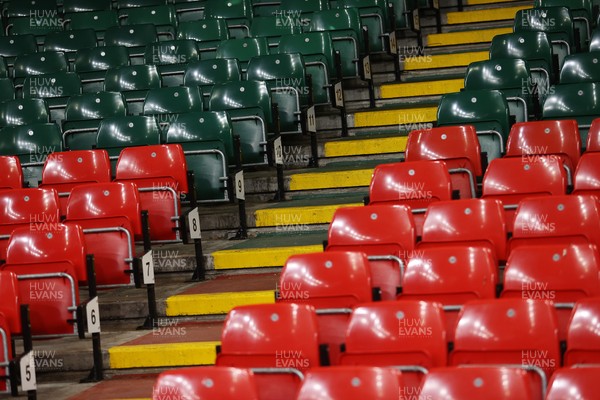 210226 - Wales v Scotland - Guinness Six Nations Championship - General View of the Principality Stadium before the game