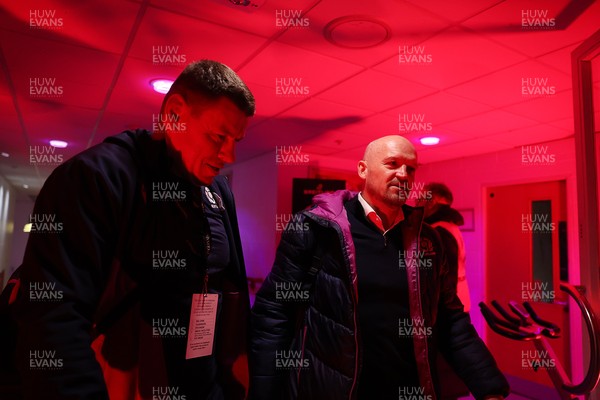 210226 - Wales v Scotland - Guinness Six Nations Championship - Scotland Head Coach Gregor Townsend arrives at the stadium