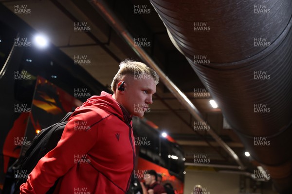 210226 - Wales v Scotland - Guinness Six Nations Championship - Blair Murray of Wales arrives at the stadium