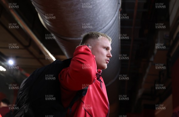 210226 - Wales v Scotland - Guinness Six Nations Championship - Blair Murray of Wales arrives at the stadium