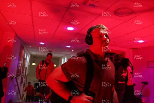210226 - Wales v Scotland - Guinness Six Nations Championship - Dewi Lake of Wales arrives at the stadium