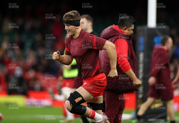 210226 - Wales v Scotland - Guinness Six Nations Championship - Alex Mann of Wales 