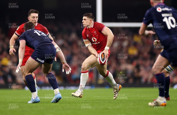 210226 - Wales v Scotland - Guinness Six Nations Championship - Joe Hawkins of Wales 