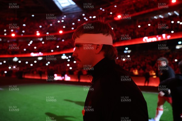 210226 - Wales v Scotland - Guinness Six Nations Championship - Aaron Wainwright of Wales 
