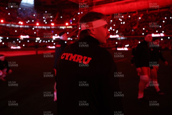 210226 - Wales v Scotland - Guinness Six Nations Championship - Aaron Wainwright of Wales 