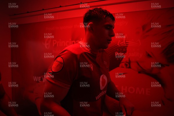 210226 - Wales v Scotland - Guinness Six Nations Championship - Dafydd Jenkins of Wales 