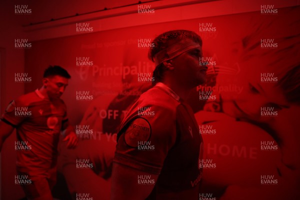 210226 - Wales v Scotland - Guinness Six Nations Championship - Aaron Wainwright of Wales 