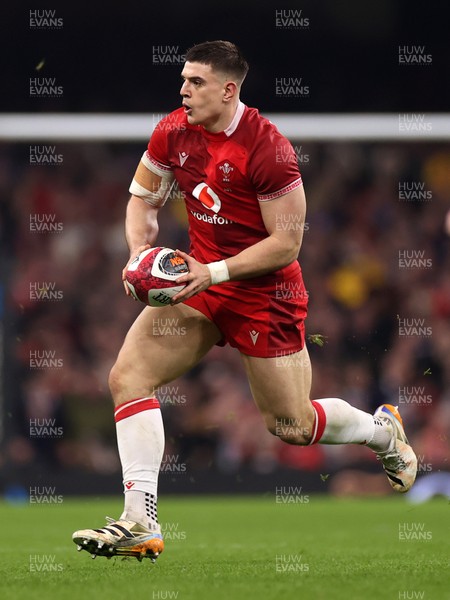 210226 - Wales v Scotland - Guinness Six Nations Championship - Joe Hawkins of Wales 