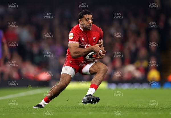 210226 - Wales v Scotland - Guinness Six Nations Championship - Gabriel Hamer-Webb of Wales 