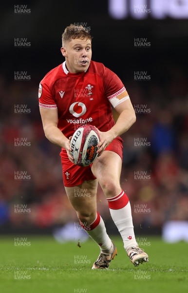 210226 - Wales v Scotland - Guinness Six Nations Championship - Sam Costelow of Wales 