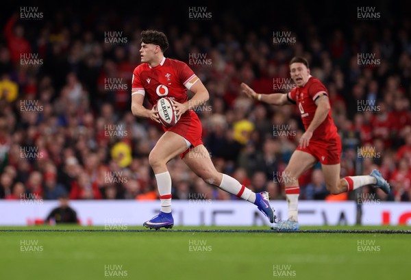 210226 - Wales v Scotland - Guinness Six Nations Championship - Eddie James of Wales 