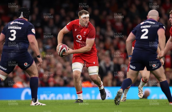 210226 - Wales v Scotland - Guinness Six Nations Championship - Ben Carter of Wales 