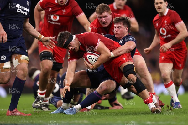 210226 - Wales v Scotland - Guinness Six Nations Championship - Alex Mann of Wales 