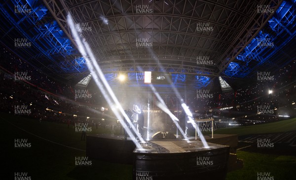 210226 - Wales v Scotland, 2026 Guinness Six Nations - The Stickmen Project perform at half time