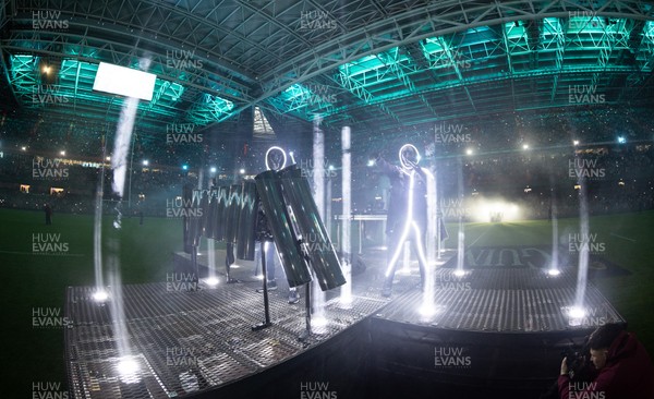 210226 - Wales v Scotland, 2026 Guinness Six Nations - The Stickmen Project perform at half time