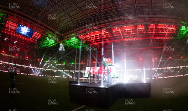 210226 - Wales v Scotland, 2026 Guinness Six Nations - The Stickmen Project perform at half time