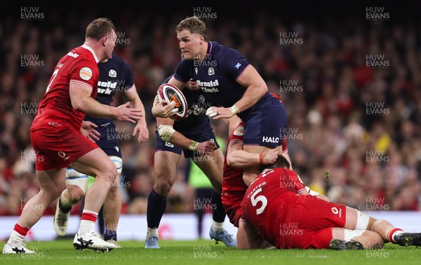 210226 - Wales v Scotland, 2026 Guinness Six Nations - Duhan van der Merwe of Scotland