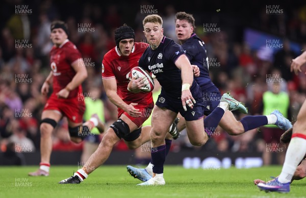 210226 - Wales v Scotland, 2026 Guinness Six Nations - Kyle Steyn of Scotland