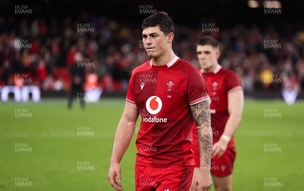 210226 - Wales v Scotland, 2026 Guinness Six Nations - Louis Rees-Zammit of Wales at the end of the match