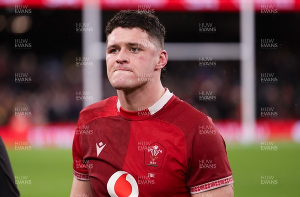 210226 - Wales v Scotland, 2026 Guinness Six Nations - James Botham of Wales at the end of the match