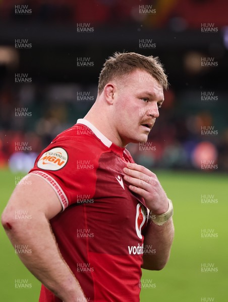 210226 - Wales v Scotland, 2026 Guinness Six Nations - Dewi Lake of Wales at the end of the match