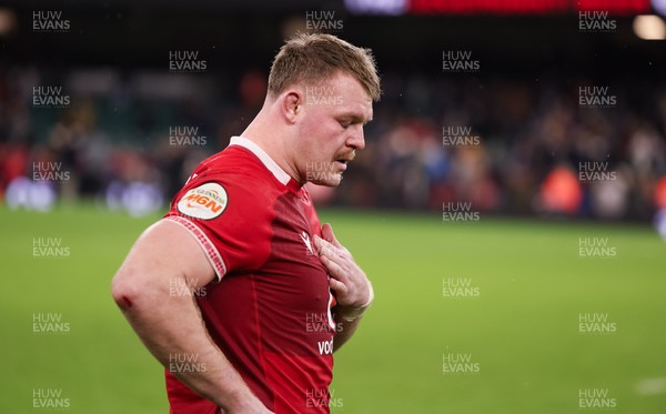 210226 - Wales v Scotland, 2026 Guinness Six Nations - Dewi Lake of Wales at the end of the match