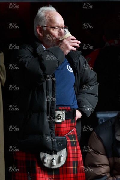 210226 - Wales v Scotland - Guinness Six Nations - Scotland fans in Cardiff before the match
